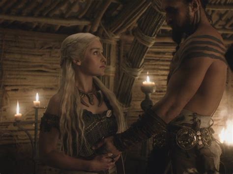 game of thrones hot scenes|Daenerys seduces Drogo for the first time .